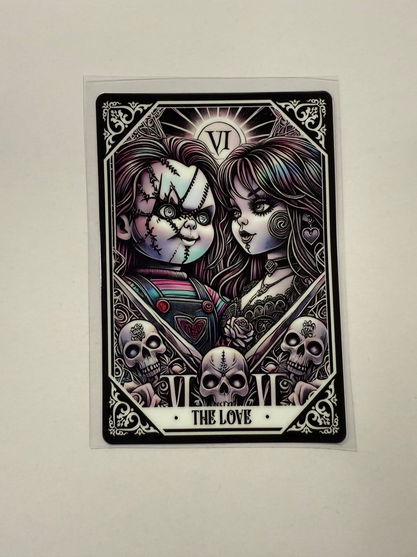 Tarot Card Chucky & Tiffany Decal #1