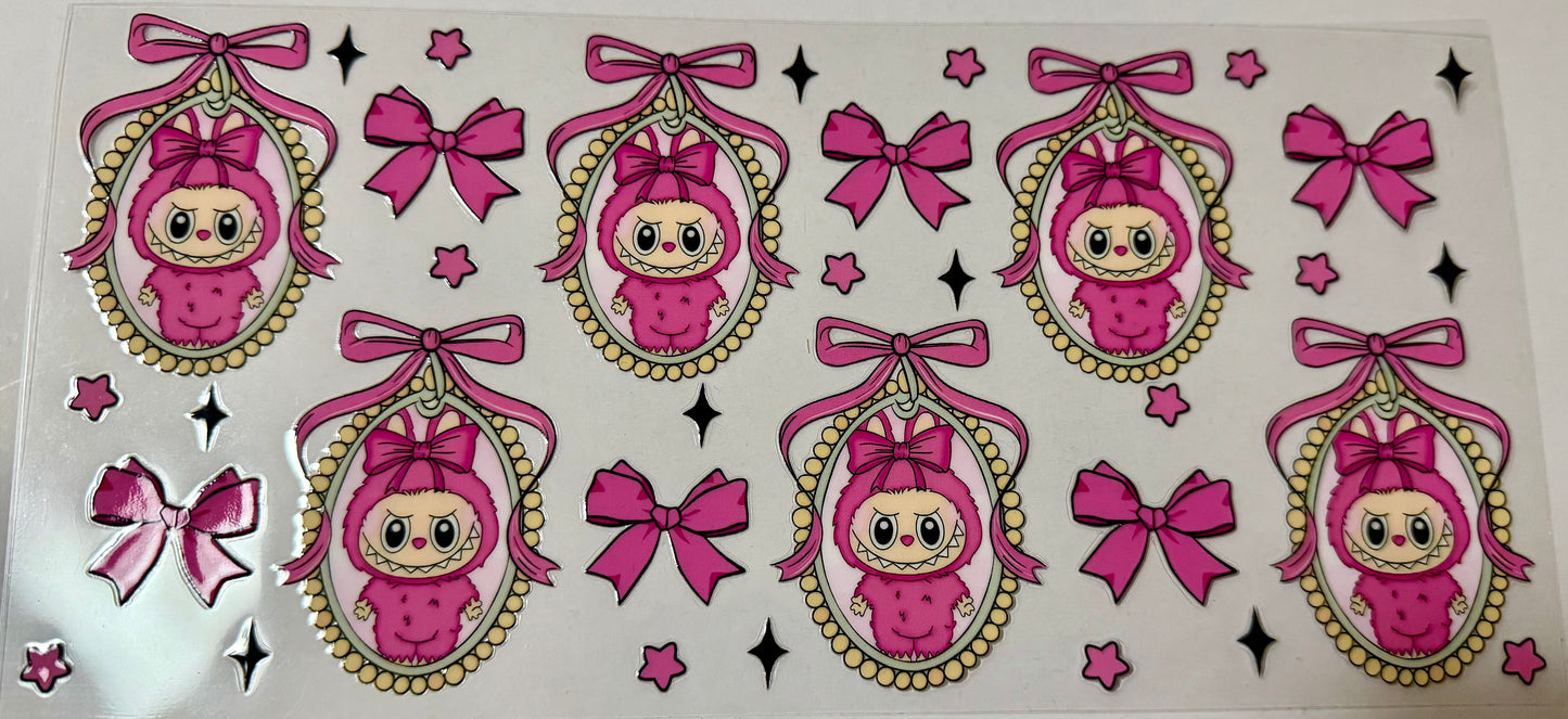 Pink Labubu in Frame Wrap