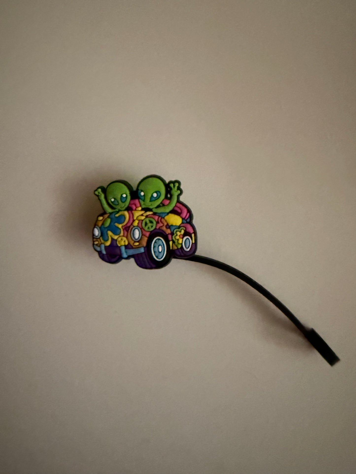 Lisa Frank Aliens Straw Topper