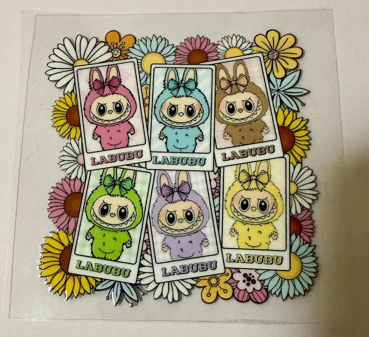 Labubu w/ flowers decal #1