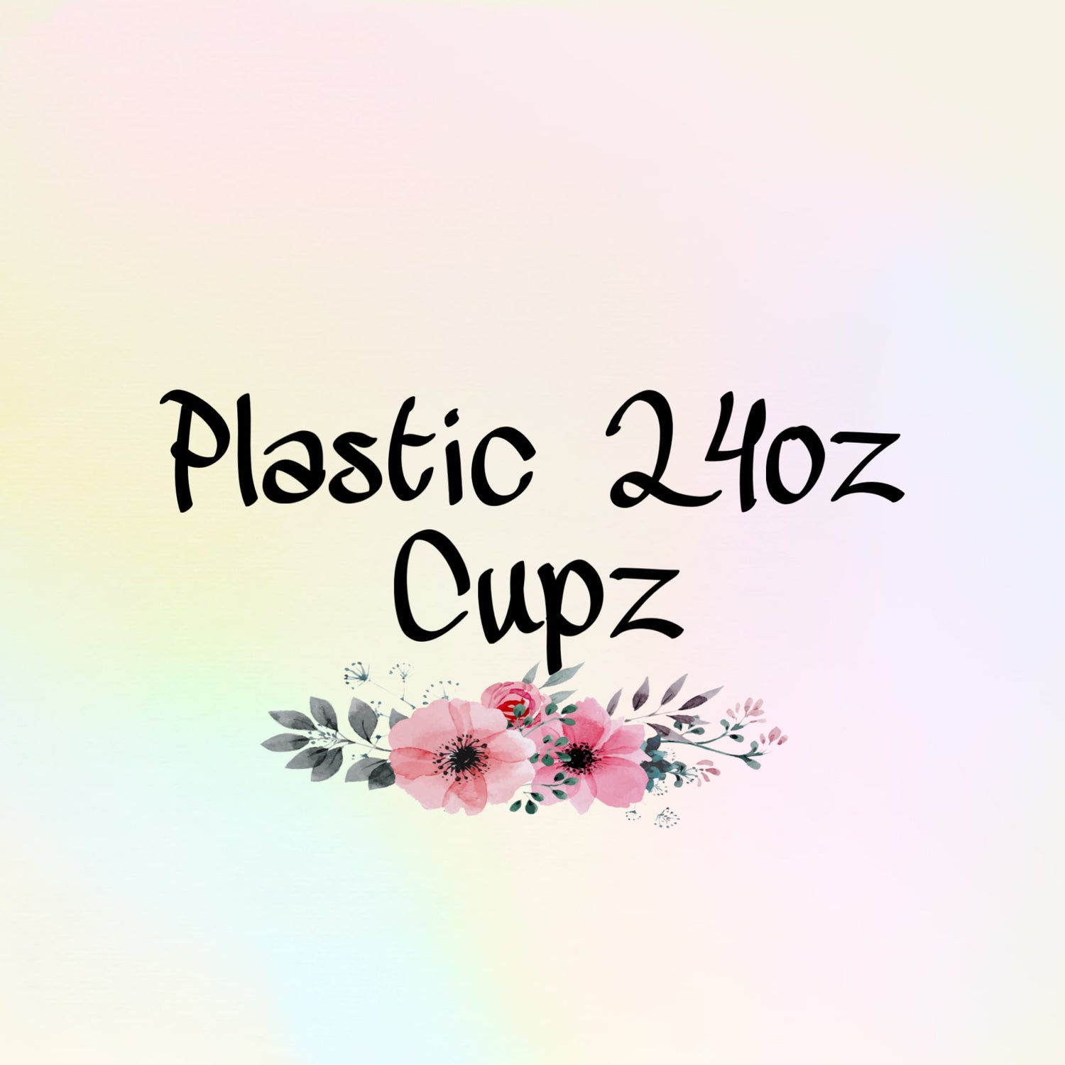 Plastics 24oz Cupz