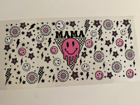 Mama w/ Smiley Faces Wrap