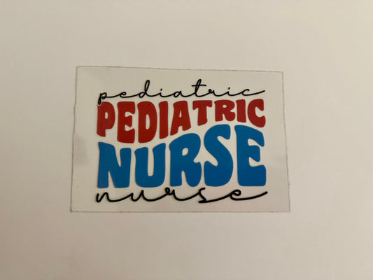 Pediatric Nurse Decal