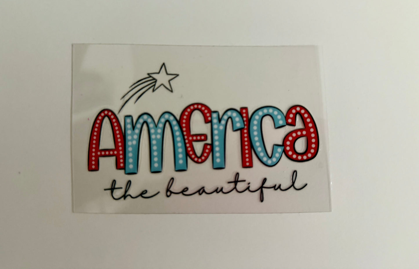 America The Beautiful Decal
