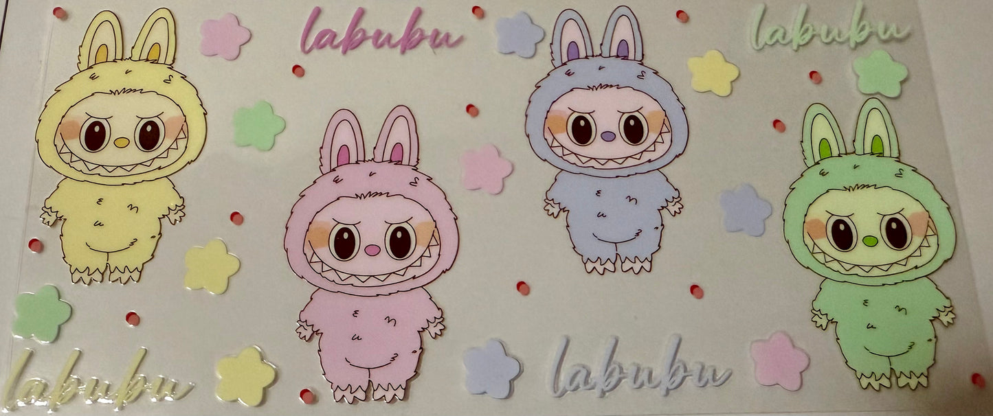Pastel Labubus Wrap