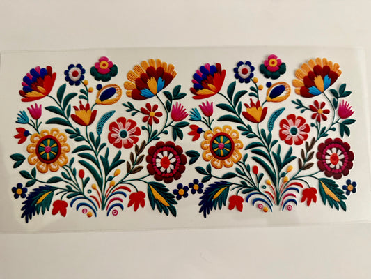 Embroider Flowers Wrap