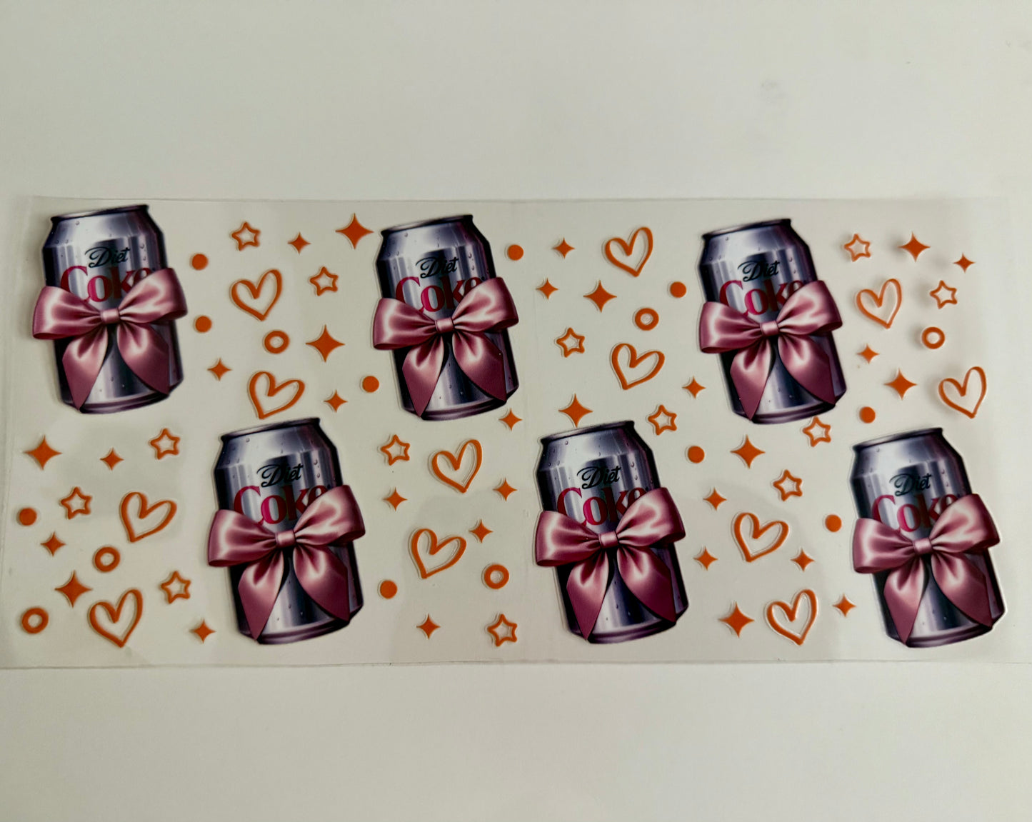 Diet Coke w/ Pink Bows Wrap
