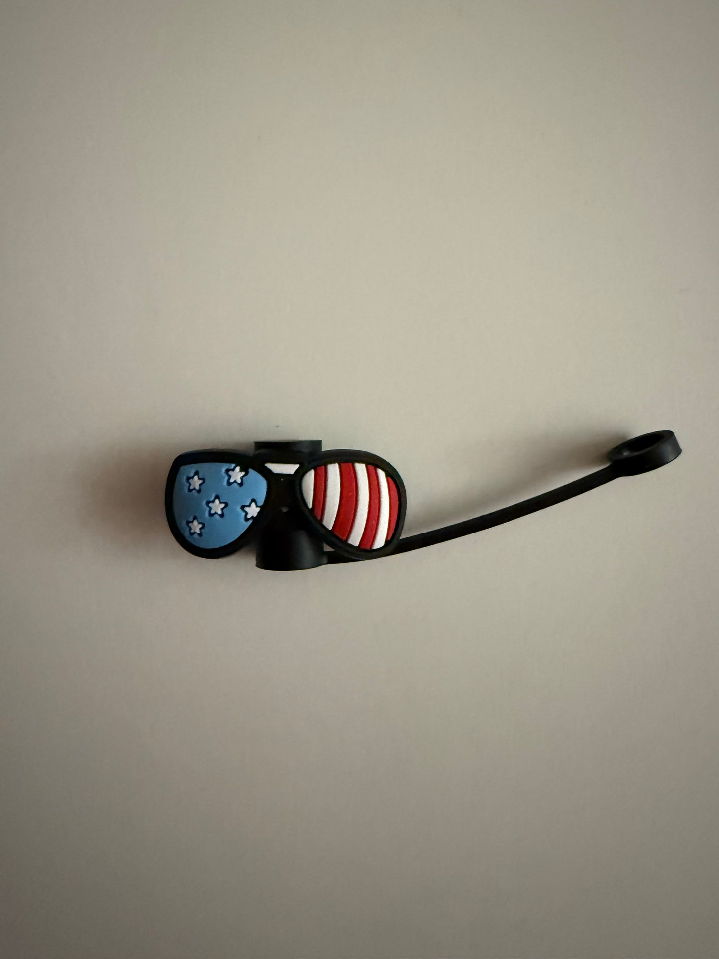 4th of July Sunglasses Straw Topper