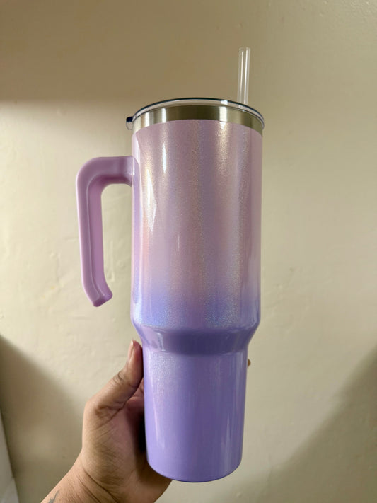 Purple Ombré 40oz Stainless Steel Tumbler