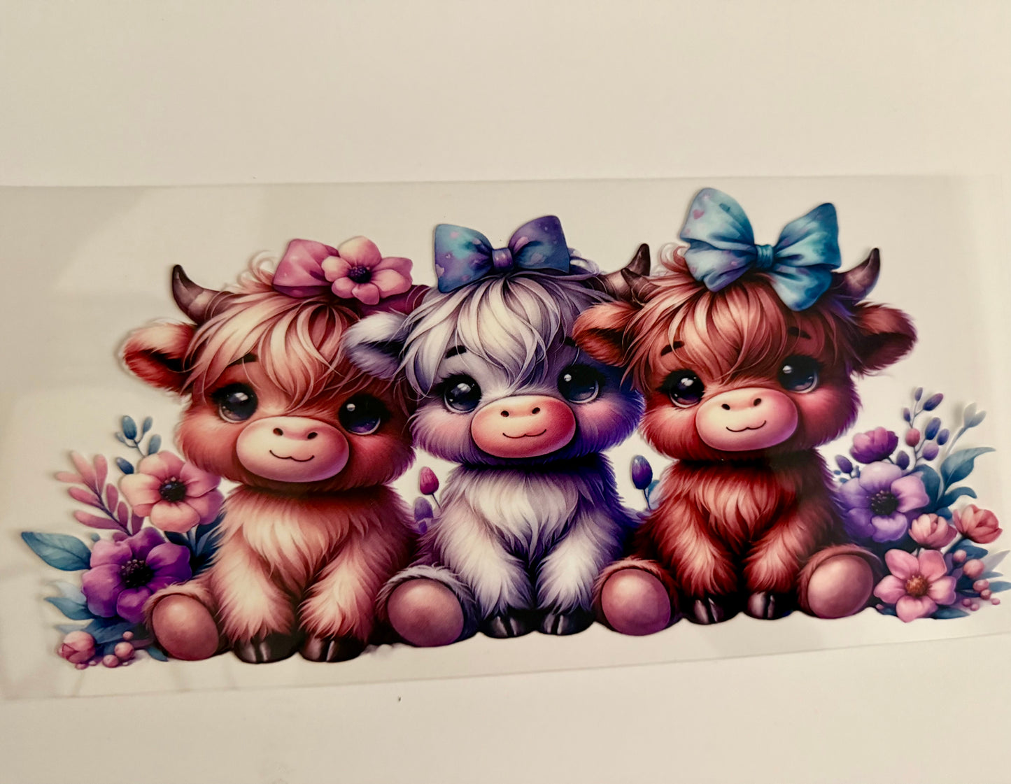 Trio Baby Highland Cows Wrap