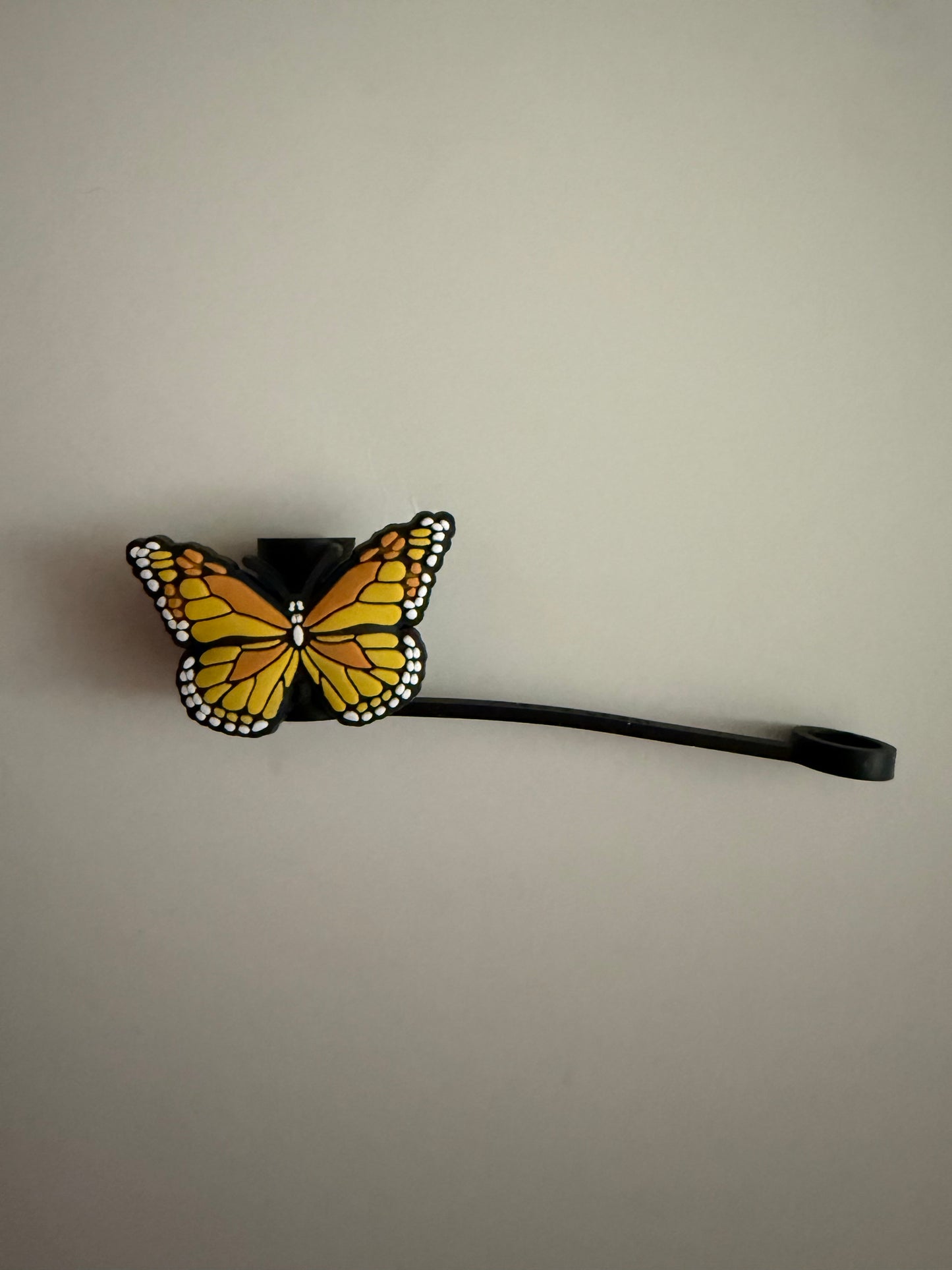 Yellow Butterfly Straw Topper