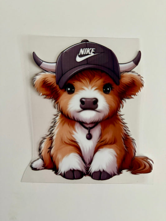 Nike Highland Cow Decal