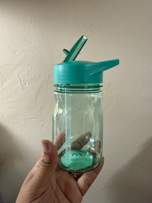 Teal Plastic Kids Bottle