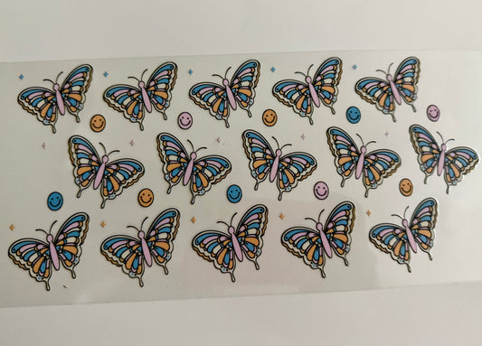 Butterflies & Smiley Faces Wrap