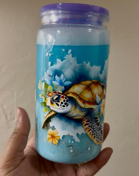 16oz Turtle Beach Snow Globe