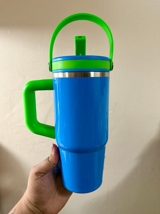 Blue & Green 20oz Stainless Steel Tumbler