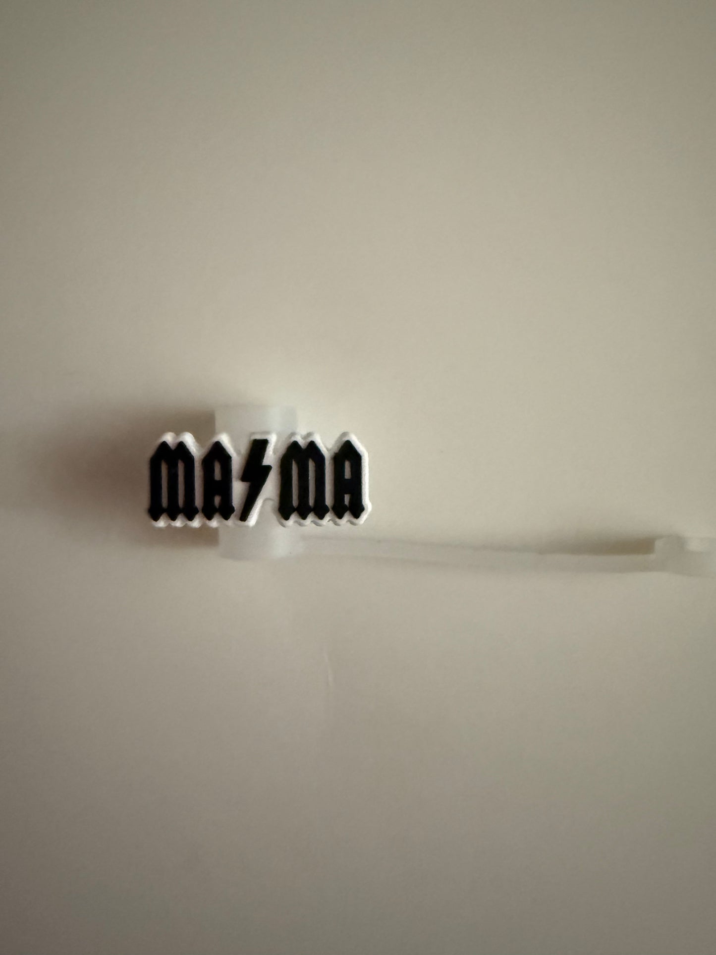 Mama Lighting Bolt Straw Topper