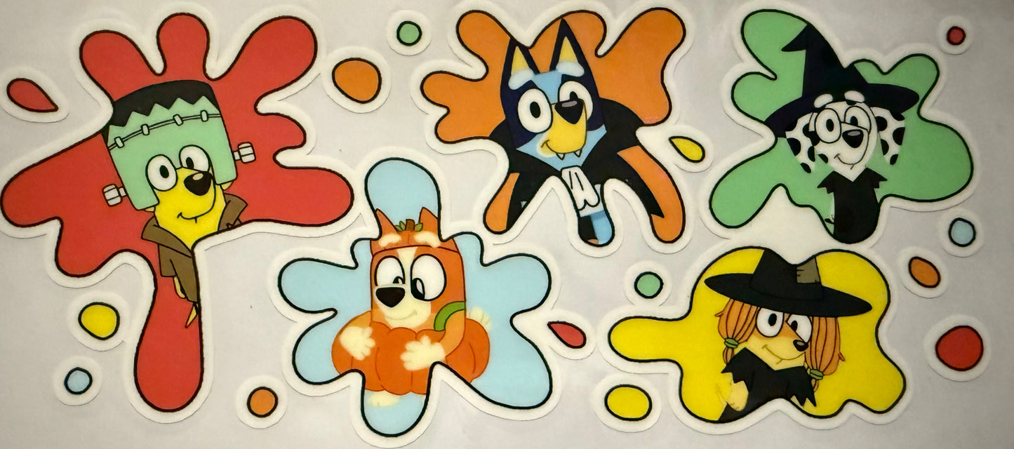 Glow in the dark Bluey Halloween Wrap