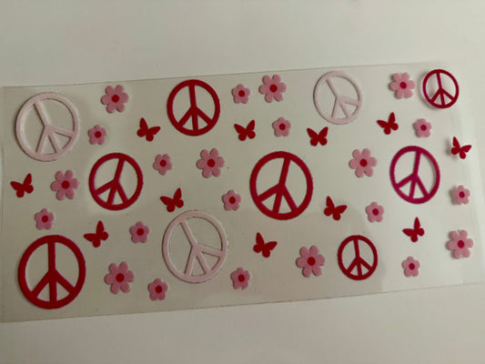Peace Signs & Butterflies Wrap