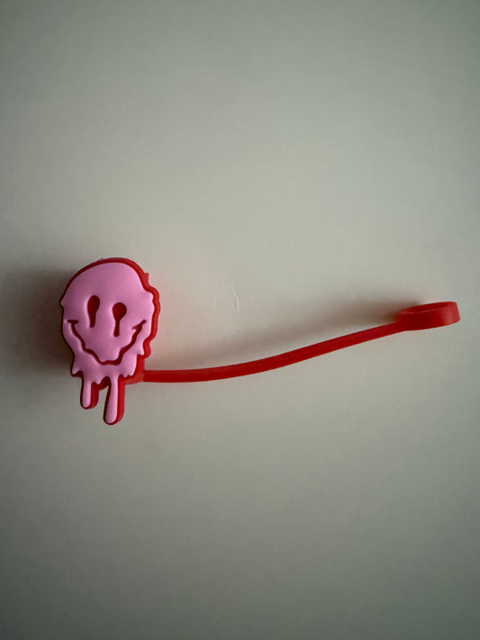 Melting Smiley Face Straw Topper