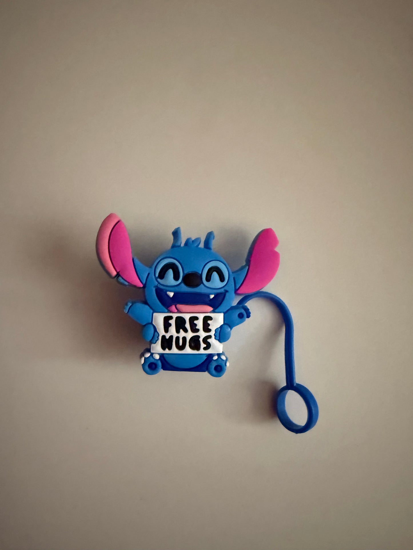Stitch Free Hugs Straw Topper