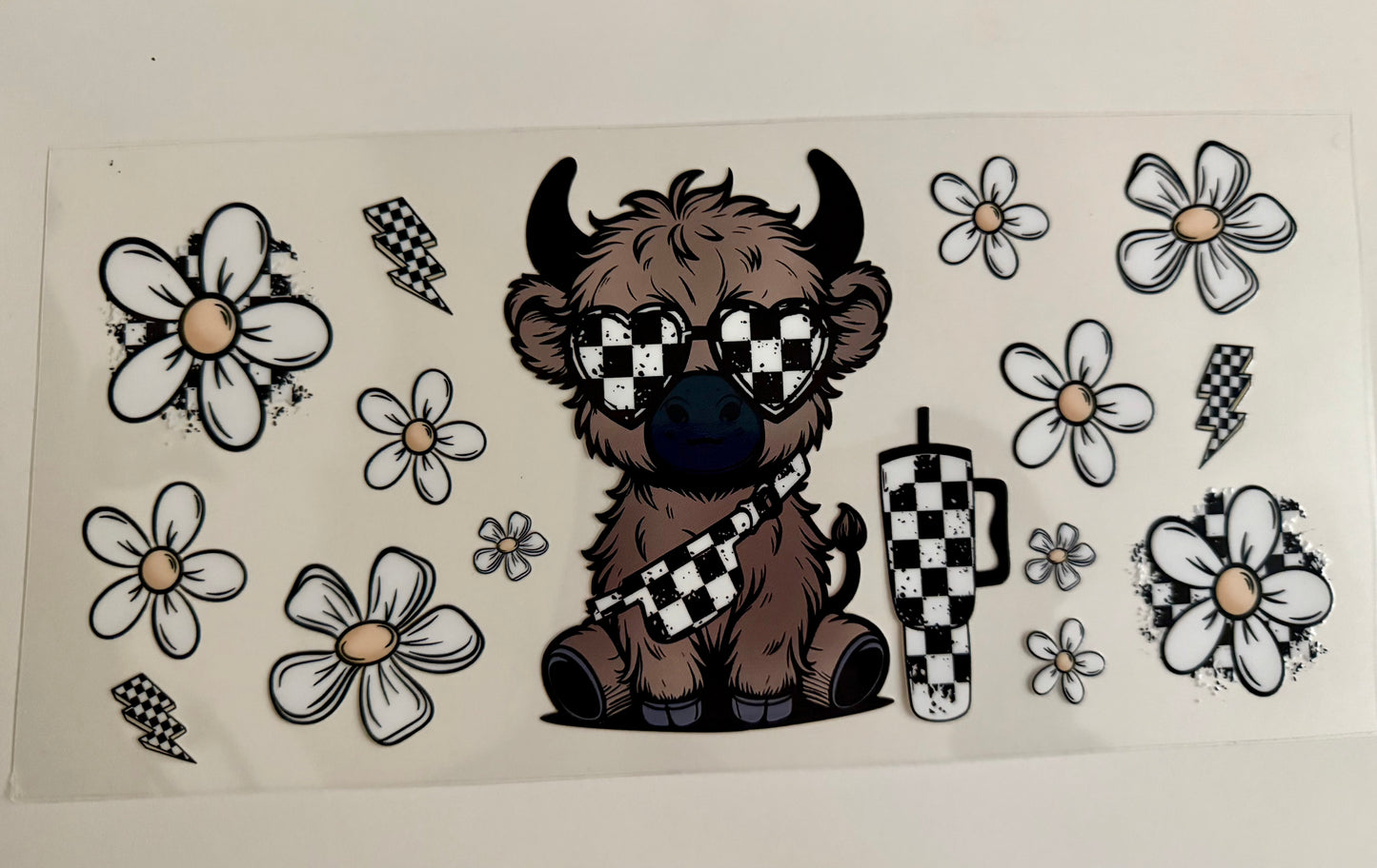 Highland Cow w/ Tumbler Wrap