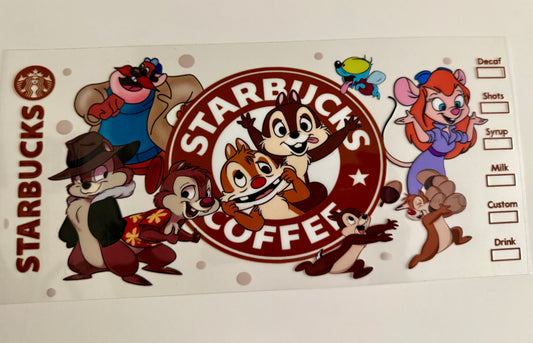 Chip & Dale Starbucks Wrap