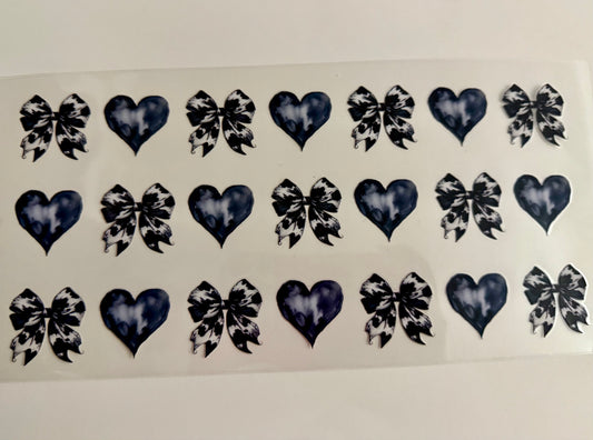 Cow Bows & Black Hearts Wrap