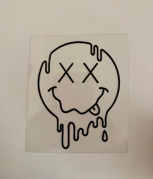 Melting Smiley Face Decal