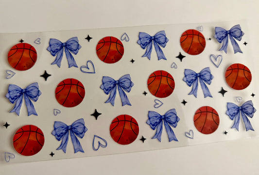 Basketballs & Bows Wrap