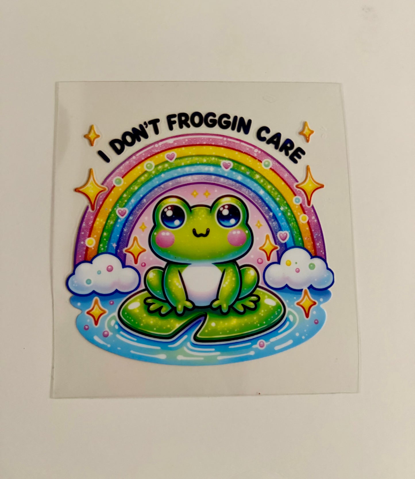 I Don’t Froggin Care Decal