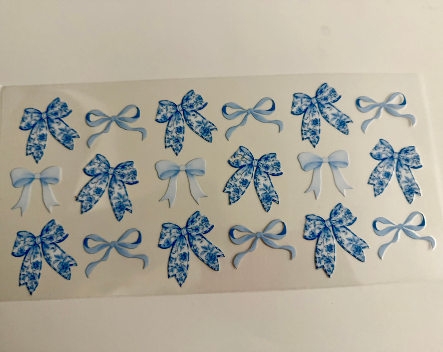 Blue Bows & Blue floral Bows Wrap