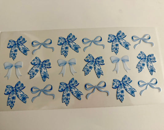 Blue Bows & Blue floral Bows Wrap
