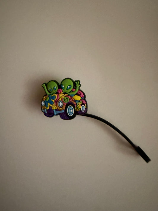 Lisa Frank Aliens Straw Topper
