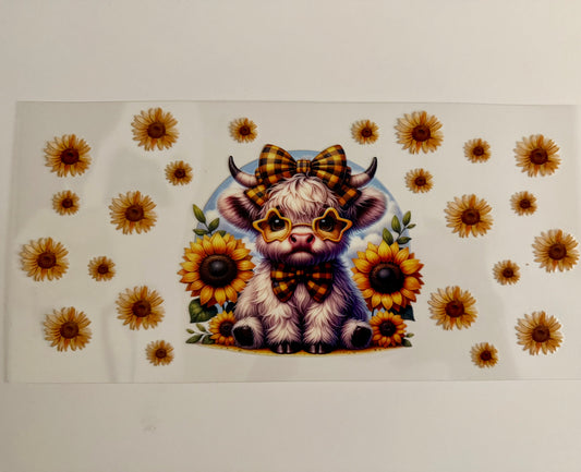 Sunglasses Highland  Cow Wrap
