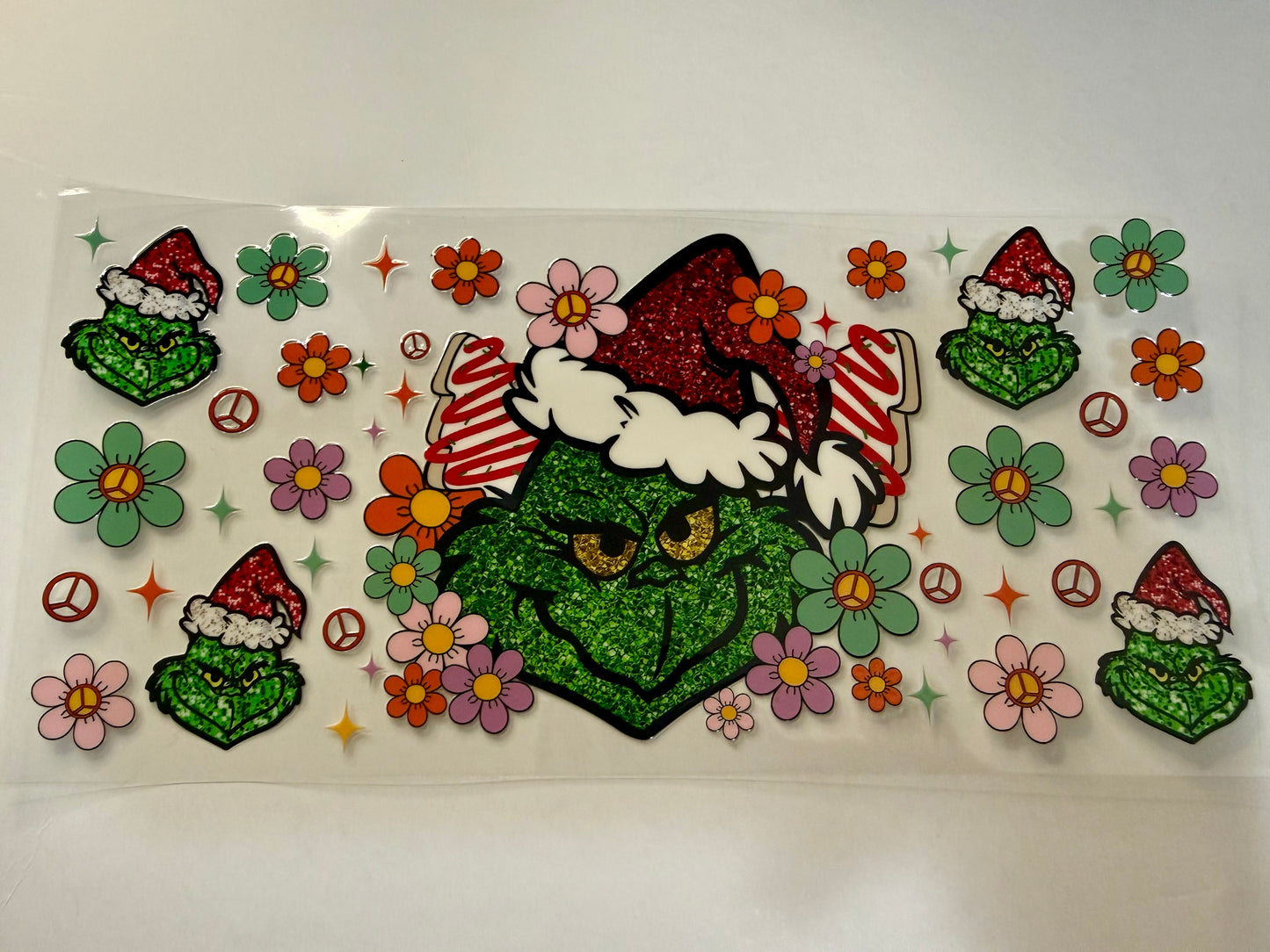 Faux Glitter Grinch Wrap