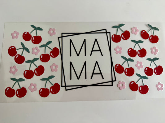 Cherries & Flower Mama Wrap