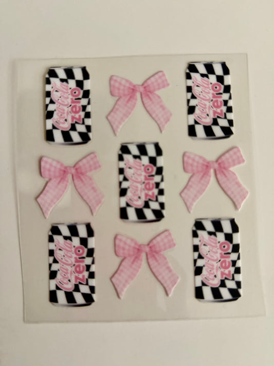 Checkered Coke Zero Decal