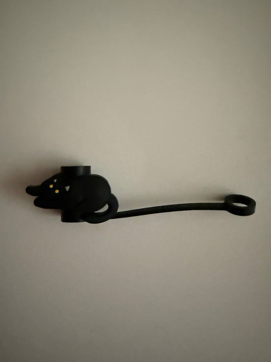 Black Cat Straw Topper