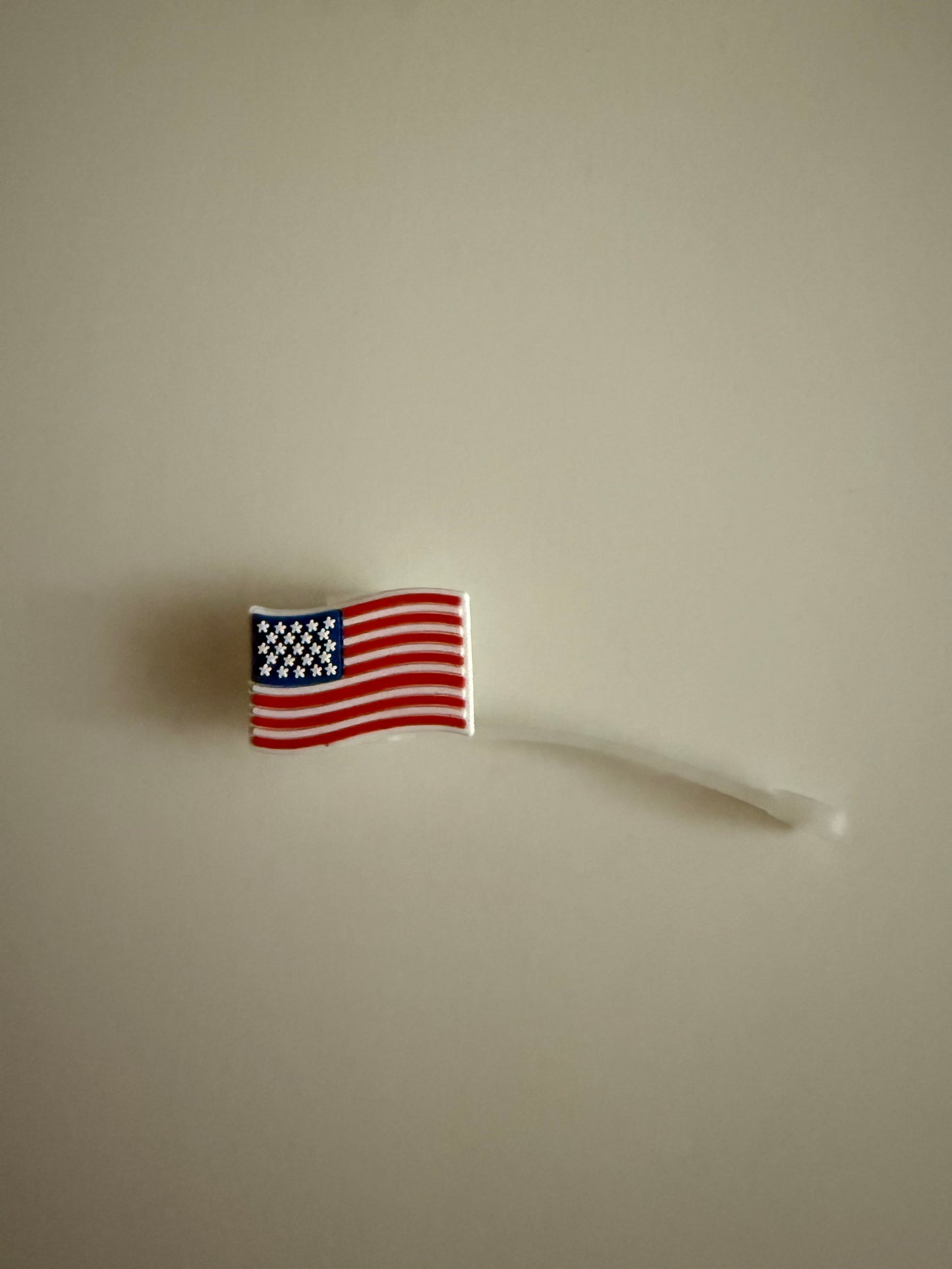 American Flag Straw Topper