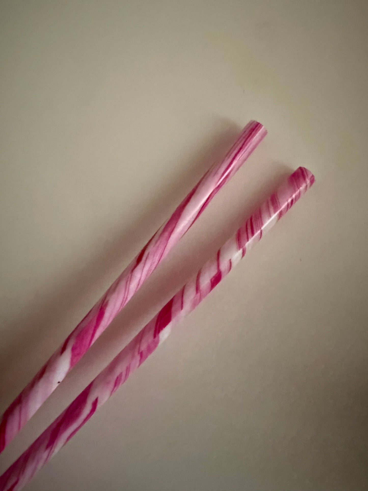 Pink Swirl Straws