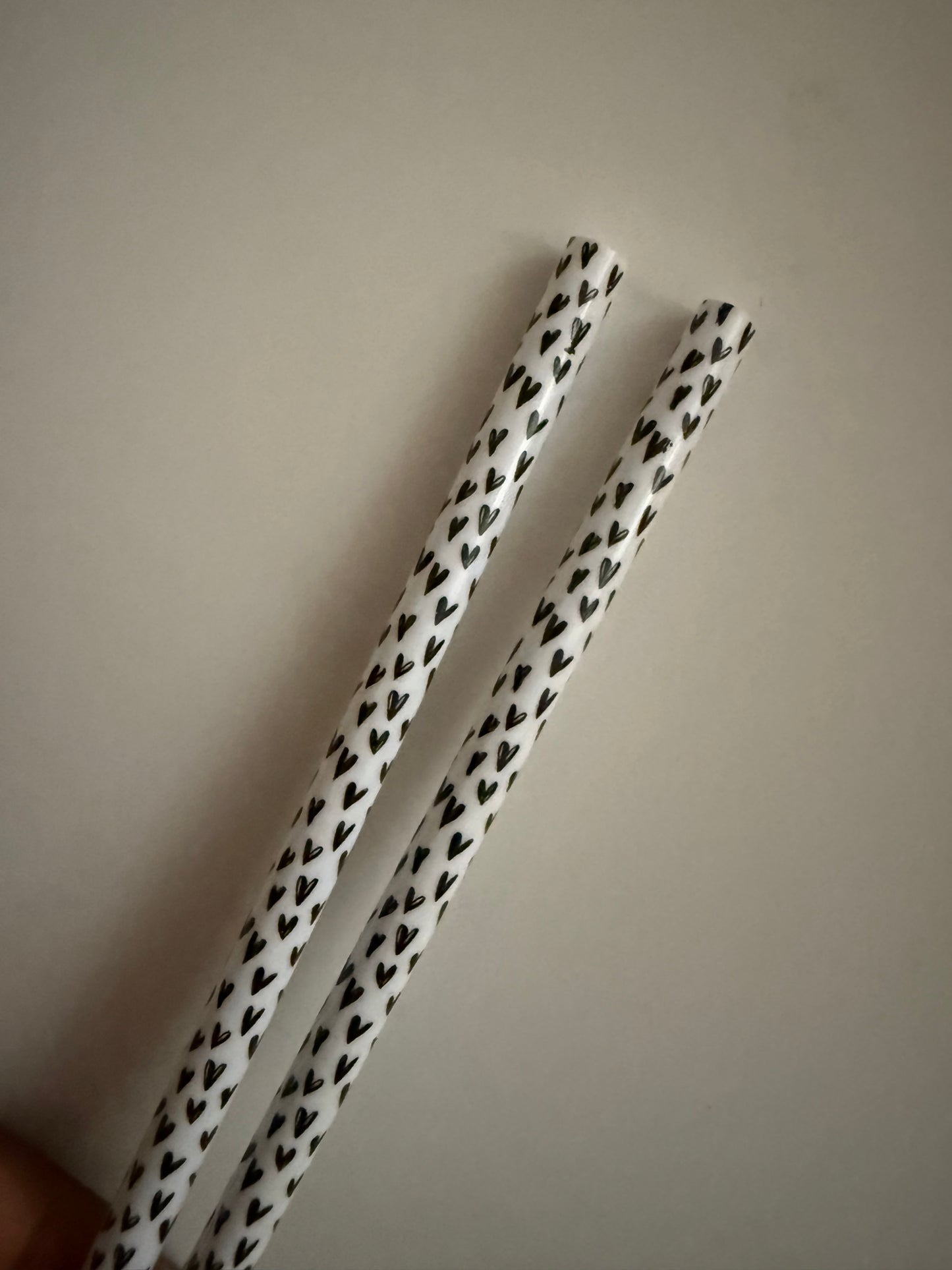 Black Heart Straws