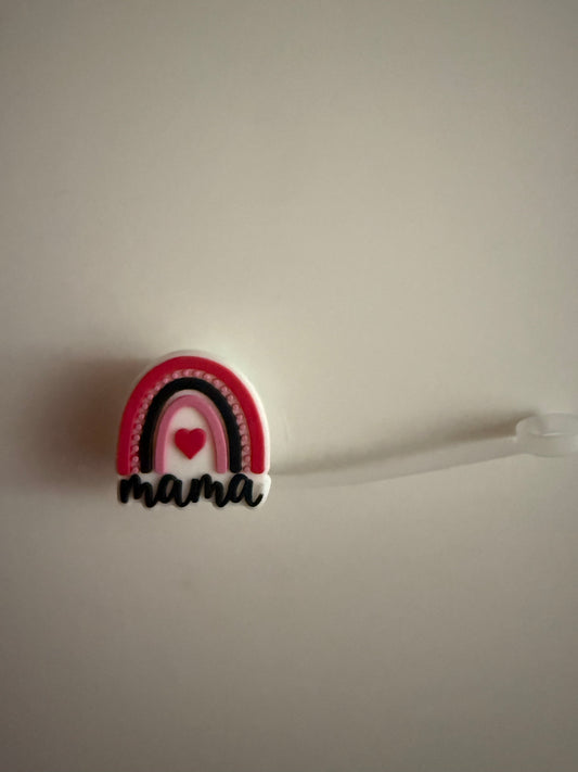 Mama Rainbow Straw Topper