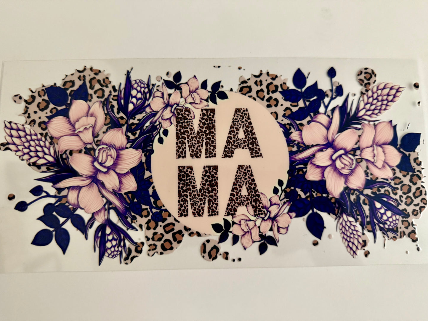 Cheetah Mama w/ Flowers Wrap
