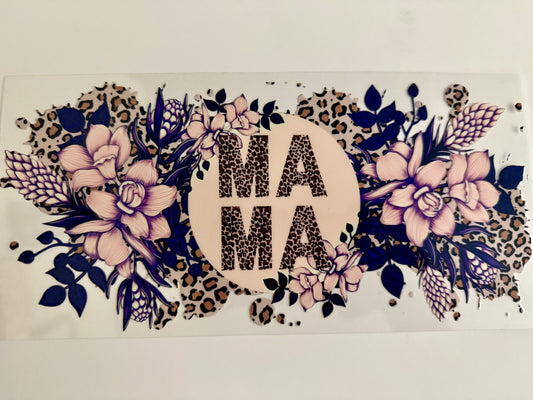 Cheetah Mama w/ Flowers Wrap