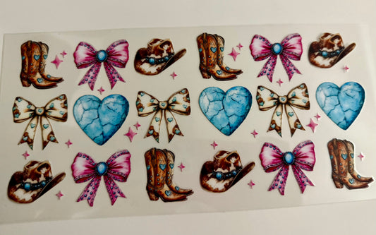 Boots, Bows & Hearts Wrap